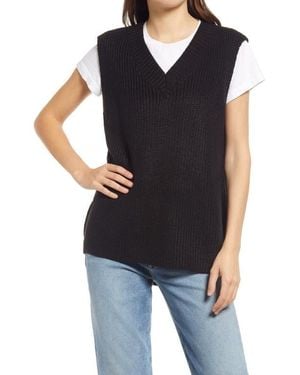 Vero Moda Knitted Long Vest - Black