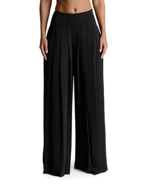 Naked Wardrobe Pleated Wide Leg Pants - Black