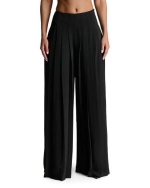Naked Wardrobe Pleated Wide Leg Pants - Black