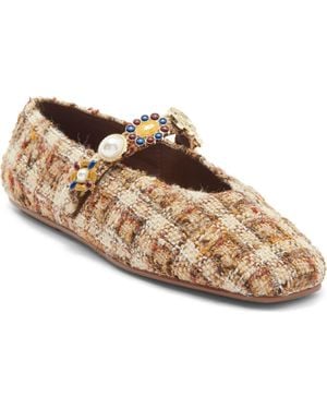 Jeffrey Campbell Amarissa Mary Jane Flat - Metallic