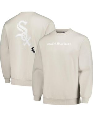 Pleasures Chicago Sox Ballpark Pullover Sweatshirt - White