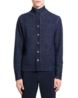 Theory Wilfred Wool & Cashmere Cardigan - Blue