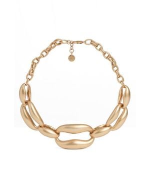 Reiss Lydia Link Neckalce - Metallic