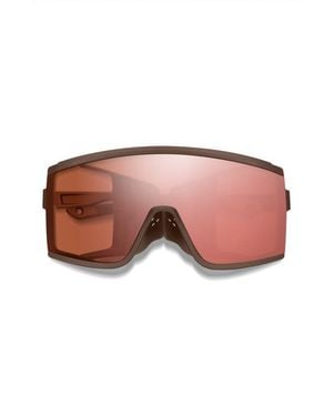 Smith Pursuit 148Mm Chromapop Glacier Photochromic Polarized Shield Sunglasses - Pink