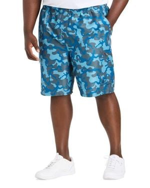 Reebok Big & Tall Performance Ripstop Camo Cargo Shorts - Blue