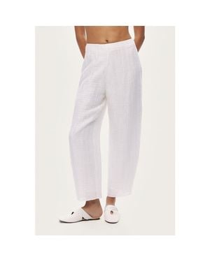 Nocturne Relaxed Linen Pants - White