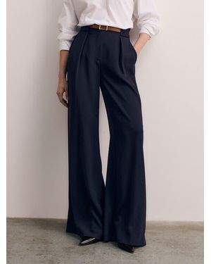 The Fold Lyon Clever Crepe Pants - Blue