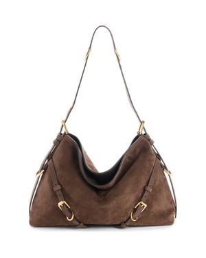 Givenchy Medium Voyou Suede Hobo Bag - Brown