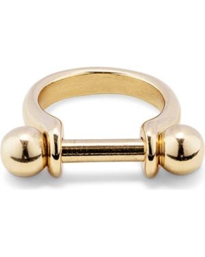 Uno De 50 18K-Plated Ring - Metallic