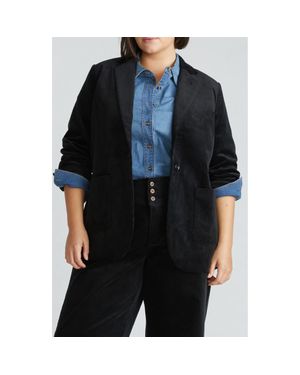UNIVERSAL STANDARD Davis Corduroy Blazer - Black