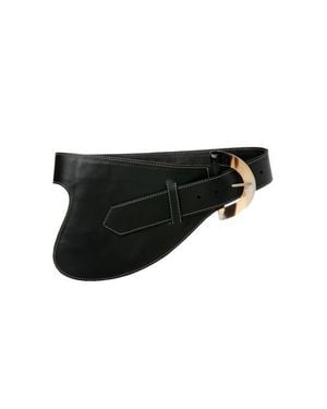 Adriana Castro La Jefa Leather Belt - Black