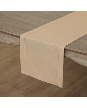 Solino Home Linen Table Runner - Natural