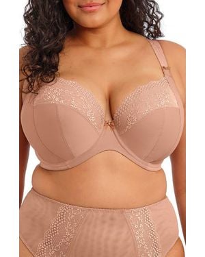 Elomi Lucie Full Figure Underwire Plunge Bra - Natural