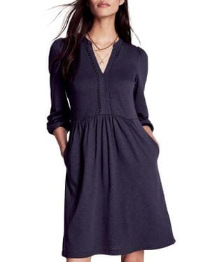 Boden Naomi Long Sleeve Jersey Dress - Blue