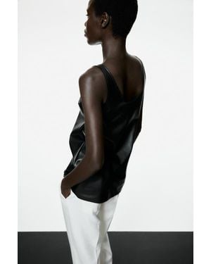 H&M Coated Vest Top - Black