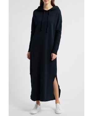 Frank & Eileen James Long Sleeve Hoodie Dress - Blue