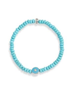 Anzie Evil Eye Beaded Stretch Bracelet - Blue