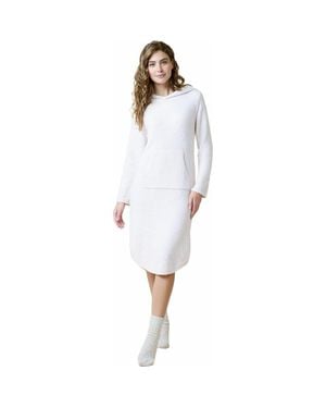 Softies Heather Marshmallow Hooded Lounger - White