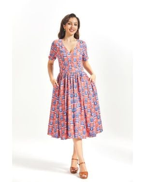 ModCloth Such A Vintage Find Fit & Flare Dress - Red