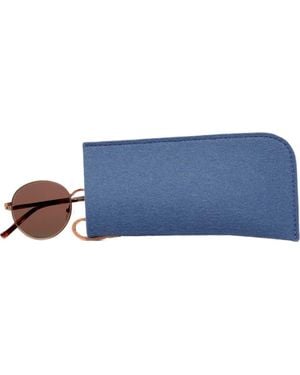 Graf & Lantz Classic Merino Wool Eyeglass Sleeve - Blue