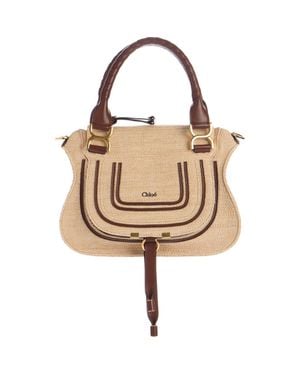 Chloé Marcie Woven Satchel - Brown