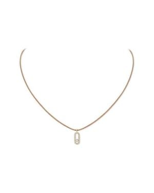 Messika Care Diamond Pavé Pendant Cord Necklace - Multicolor