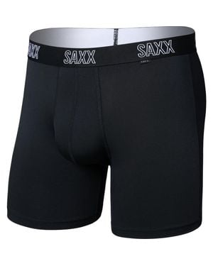 Saxx Underwear Co. Droptemp Cooling Mesh Relaxed Fit Boxer Briefs - Black