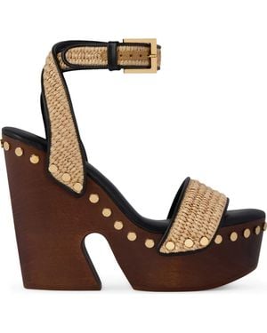 Givenchy Studded Platform Sandal - Brown