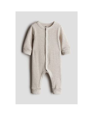 H&M Adjustable-Fit Romper Suit - White