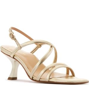 Frankie Giselle Ankle Strap Slide Sandal - Metallic