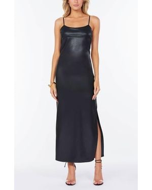 Bishop + Young Tyler Faux Leather Dress - Blue