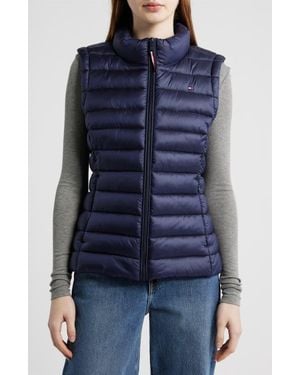 Tommy Hilfiger Quilted Packable Vest - Blue