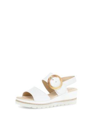 Gabor Slingback Wedge Sandal - White