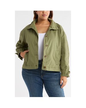 Caslon Twill Swing Jacket - Green