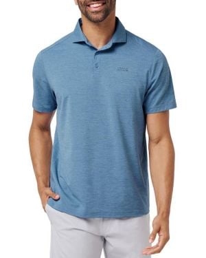 Travis Mathew Heater Pro Performance Golf Polo - Blue