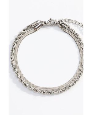 Mint & Lily Essential Layered Bracelet - White