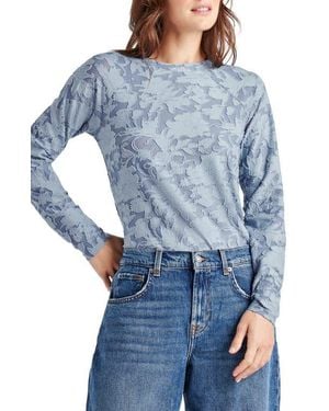 Splendid Cecelia Floral Long Sleeve Top - Blue