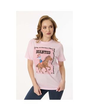 Unique Vintage Graphic Tee - Pink