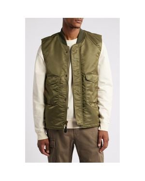 Alpha Industries Ma-1 Mod Water Resistant Vest in Black for Alpha Industries Ma-1 Mod Water Resistant Vest in Black for