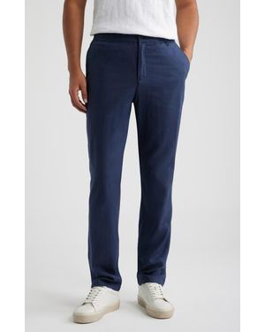 Bugatchi Aerolinen Linen Blend Pants - Blue