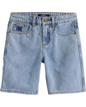 Rip Curl Kids' Hyped Up Denim Carpenter Shorts - Blue