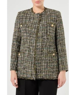 Marina Rinaldi Tweed Jacket - Multicolor