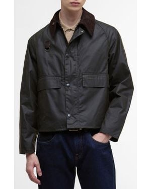 Barbour Spey Waxed Cotton Jacket - Black