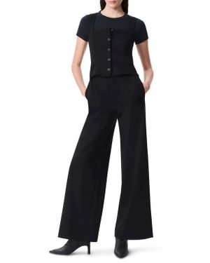 Rag & Bone Marianne Sleeveless Wide Leg Ponte Jumpsuit - Blue