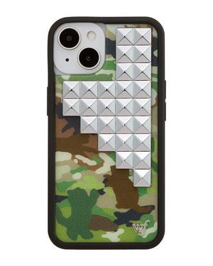 Wildflower Cases Cat Camo Stud Iphone Case - Green