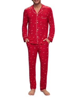 Eberjey William Print Pajamas - Red