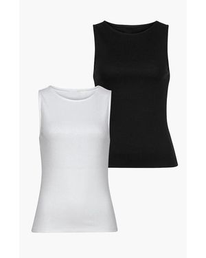 Lascana Pk Basic Tank Tops - Black