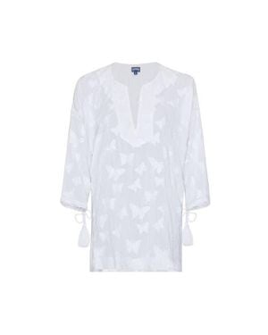 Vilebrequin Disco Butterflies Rayon Dress - White