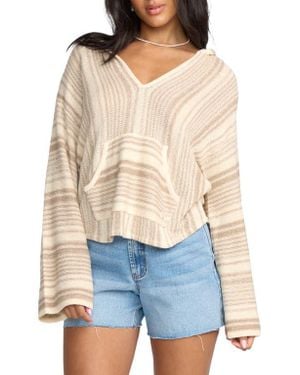 Billabong Baja Stripe Sweater Hoodie - Blue