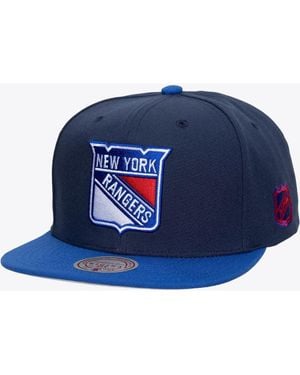 Mitchell & Ness New York Rangers Legendary Home Snapback Hat - Blue